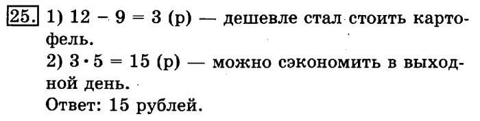 учебник: часть 1, часть 2, 3 класс, Рудницкая, Юдачева, 2013, Умножение в случаях вида 23•40 Задание: 25