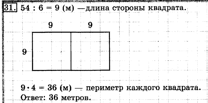 учебник: часть 1, часть 2, 3 класс, Рудницкая, Юдачева, 2013, Умножение в случаях вида 23•40 Задание: 31