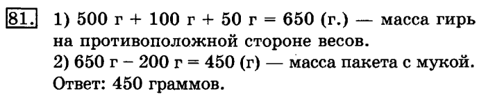 рабочая тетрадь: часть 1, часть 2, 3 класс, Рудницкая, Юдачева, 2013, Рабочая тетрадь. Часть 2 Задача: 81
