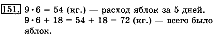 рабочая тетрадь: часть 1, часть 2, 3 класс, Рудницкая, Юдачева, 2013, Рабочая тетрадь. Часть 2 Задача: 151