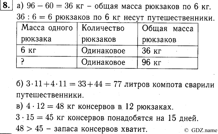 учебник: часть 1, часть 2, часть 3, 3 класс, Демидова, Козлова, 2015, 1.19 Арифметические действия над числами (стр. 42) Задание: 8