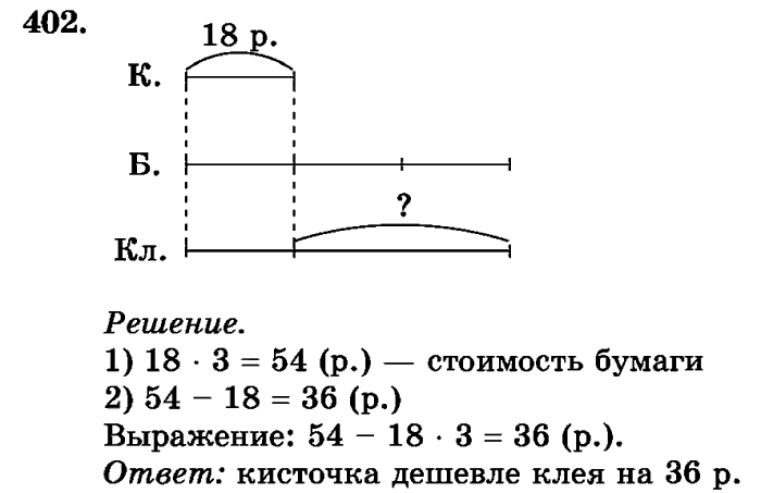 рабочая тетрадь: часть 1, часть 2, 3 класс, Истомина, 2015, задание: 402