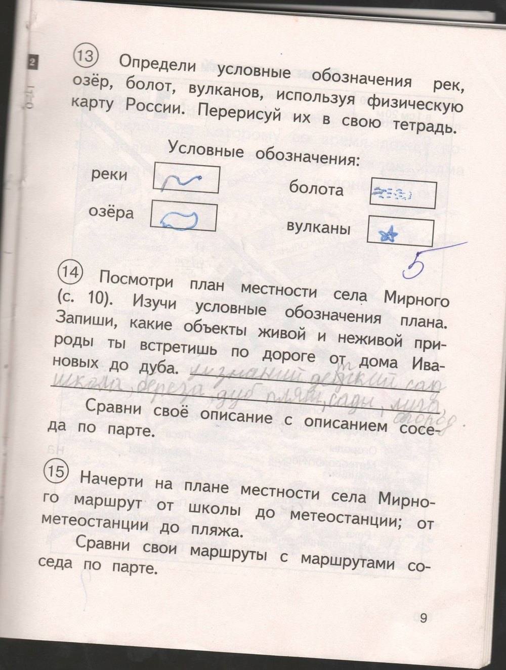 Рабочая тетрадь. Часть 1, Федотова, Трафимова, Трафимов, 2015