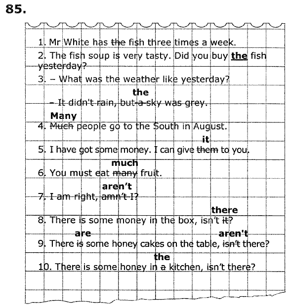 Английский язык, 4 класс, Верещагина И. Н., 2011-2013, задание: 85