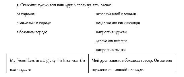 Рабочая тетрадь. Часть 1, 4 класс, Афанасьева, Верещагина, 2014, ГОРОДСКАЯ ЖИЗНЬ. ЛОНДОН, Урок 24 Задача: 5