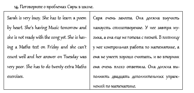 Рабочая тетрадь. Часть 1, 4 класс, Афанасьева, Верещагина, 2014, Урок 13 Задача: 14