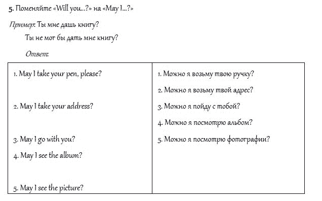 Рабочая тетрадь. Часть 2, 4 класс, И.Н. Верещагина, О.В. Афанасьева, 2014, АМЕРИКА (СОЕДИНЕННЫЕ ШТАТЫ АМЕРИКИ). Часть II, Урок 50 Задание: 5