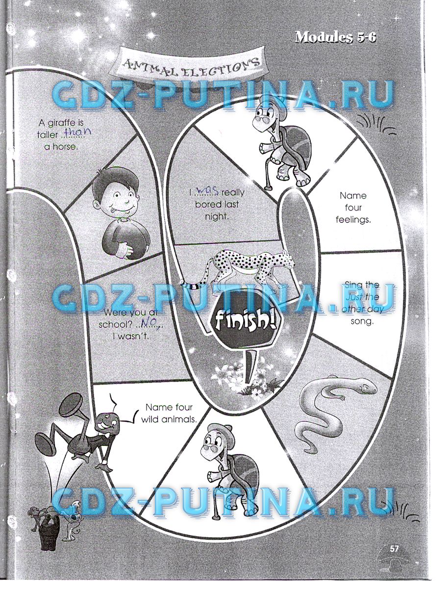 Рабочая тетрадь. Starlight, 4 класс, Баранова, 2015, Часть 2 Задание: 57