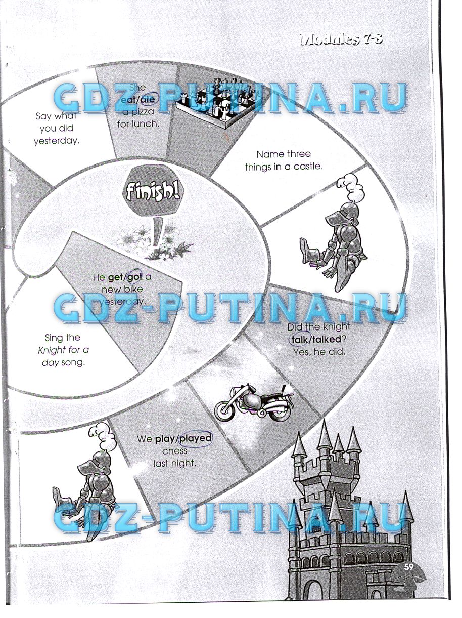 Рабочая тетрадь. Starlight, 4 класс, Баранова, 2015, Часть 2 Задание: 59