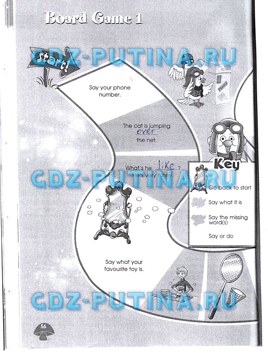 Рабочая тетрадь. Starlight, 4 класс, Баранова, 2015, Часть 1 Задание: 56