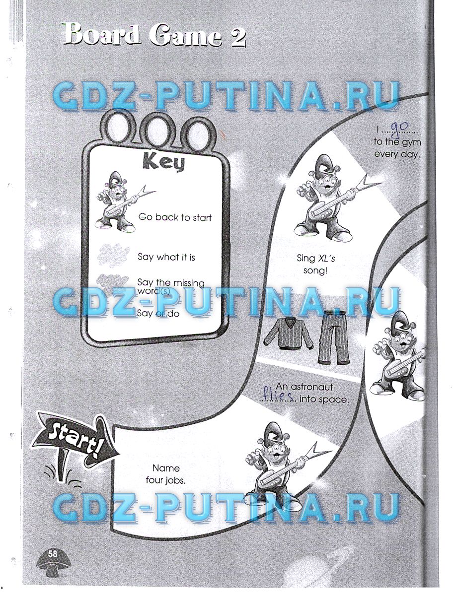Рабочая тетрадь. Starlight, 4 класс, Баранова, 2015, Часть 1 Задание: 58