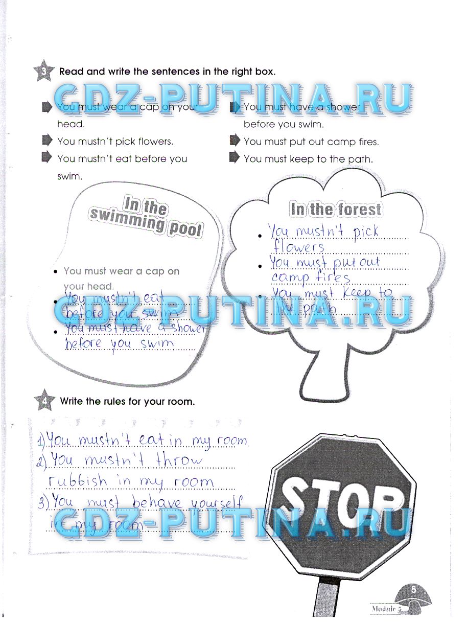 Рабочая тетрадь. Starlight, 4 класс, Баранова, 2015, Часть 2 Задание: 5