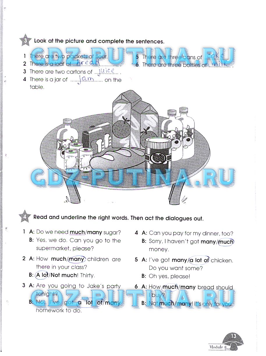 Рабочая тетрадь. Starlight, 4 класс, Баранова, 2015, Часть 2 Задание: 13