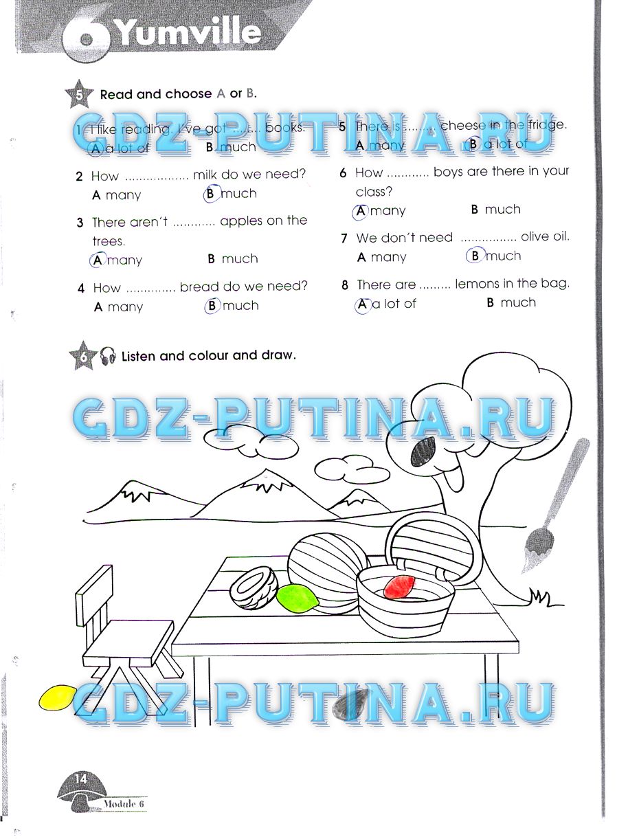 Рабочая тетрадь. Starlight, 4 класс, Баранова, 2015, Часть 2 Задание: 14