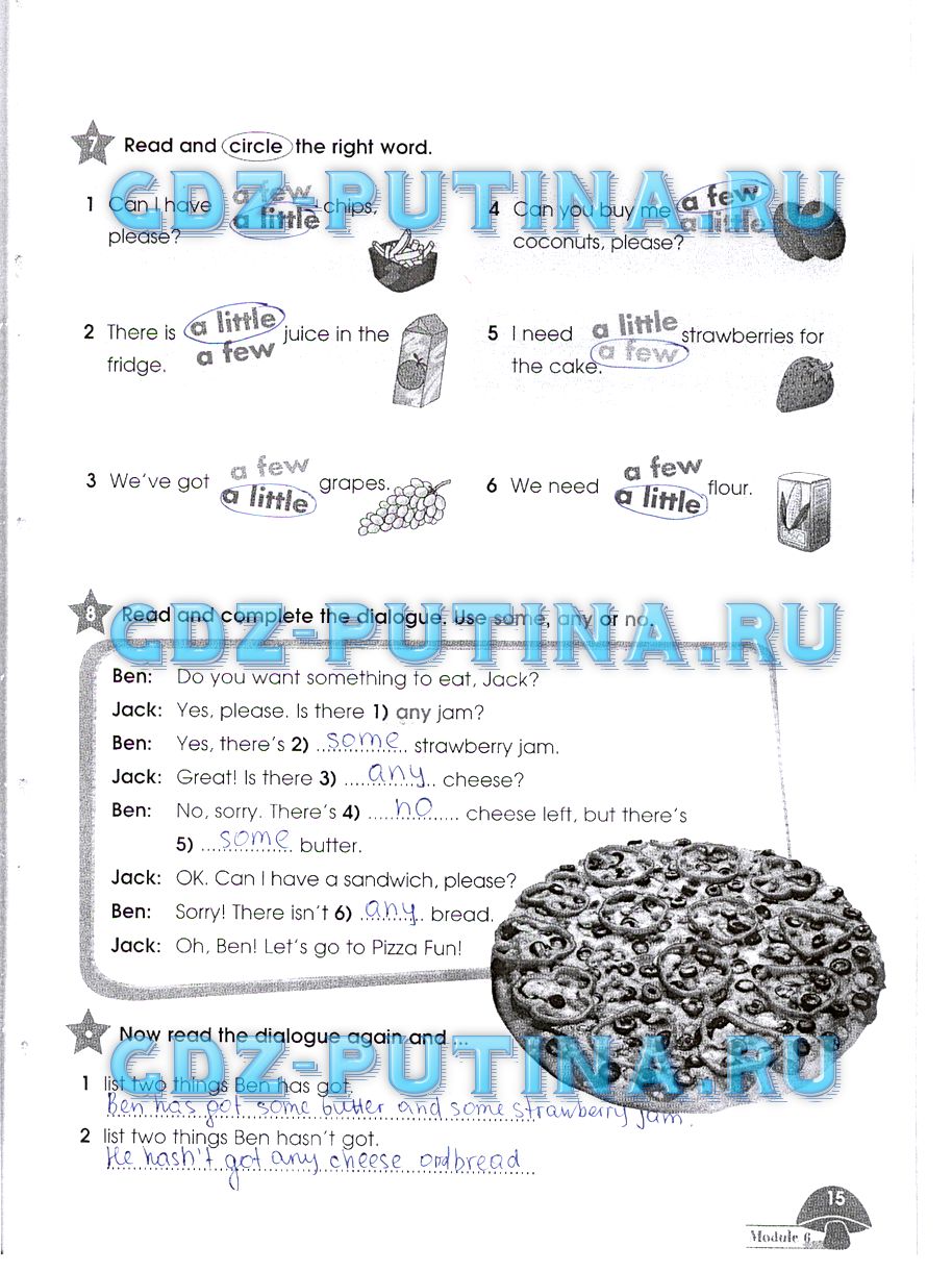 Рабочая тетрадь. Starlight, 4 класс, Баранова, 2015, Часть 2 Задание: 15