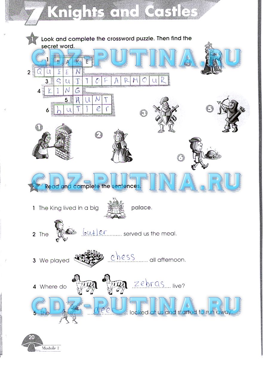 Рабочая тетрадь. Starlight, 4 класс, Баранова, 2015, Часть 2 Задание: 20