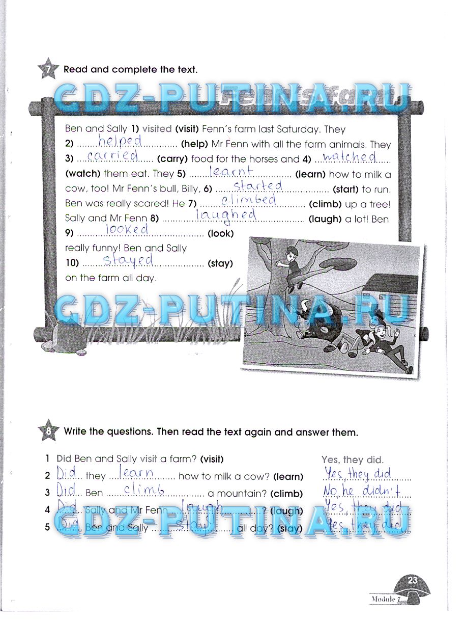 Рабочая тетрадь. Starlight, 4 класс, Баранова, 2015, Часть 2 Задание: 23