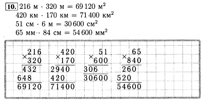 учебник: часть 1, часть 2 и Контрольные работы, 4 класс, Рудницкая, Юдачева, 2015, Умножение многозначного числа на трёхзначное Задача: 10