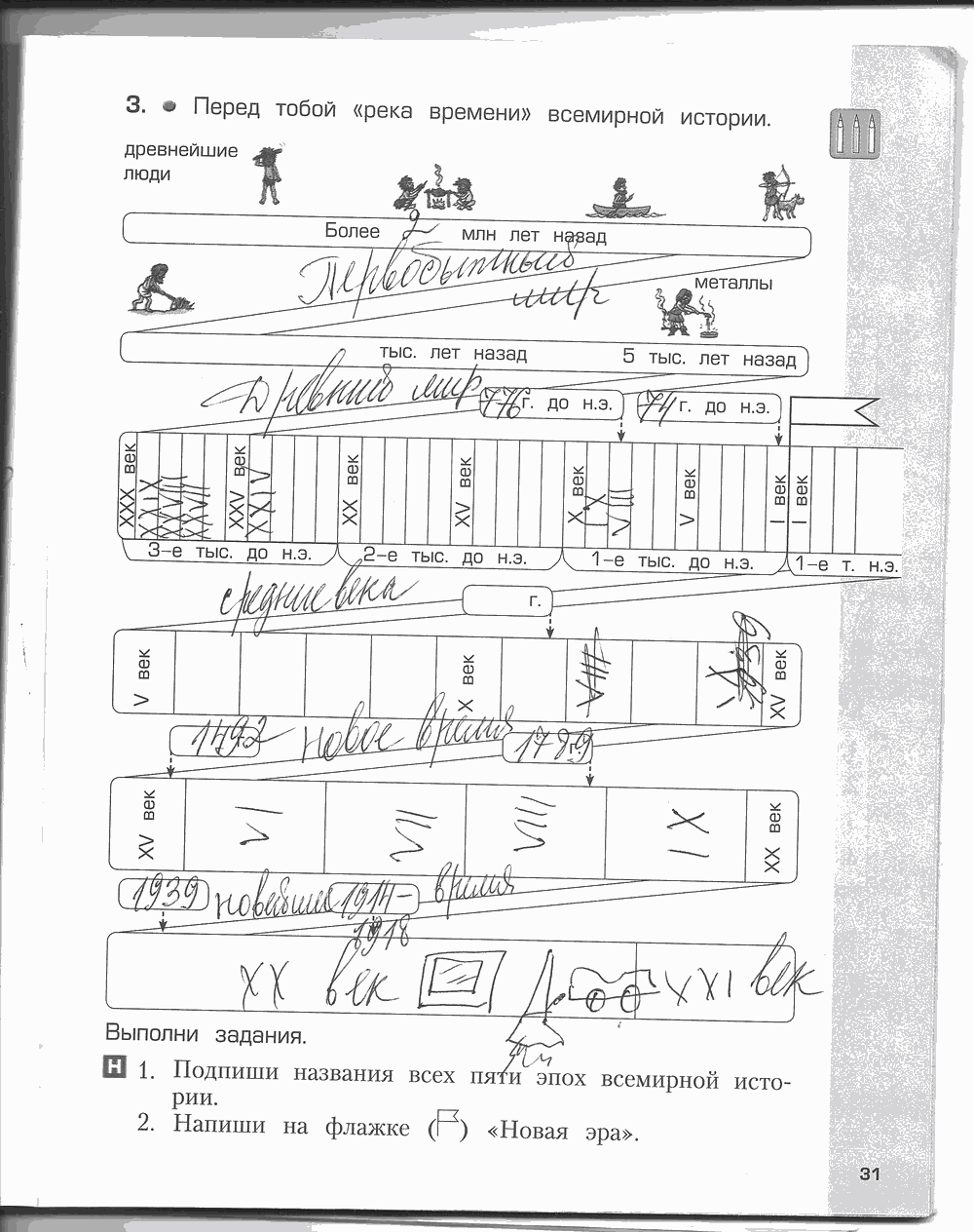 Рабочая тетрадь. Часть 2, 4 класс, Н.В. Харитонова, Е.В. Сизова, Е.И. Стойка, 2014, задание: стр. 31
