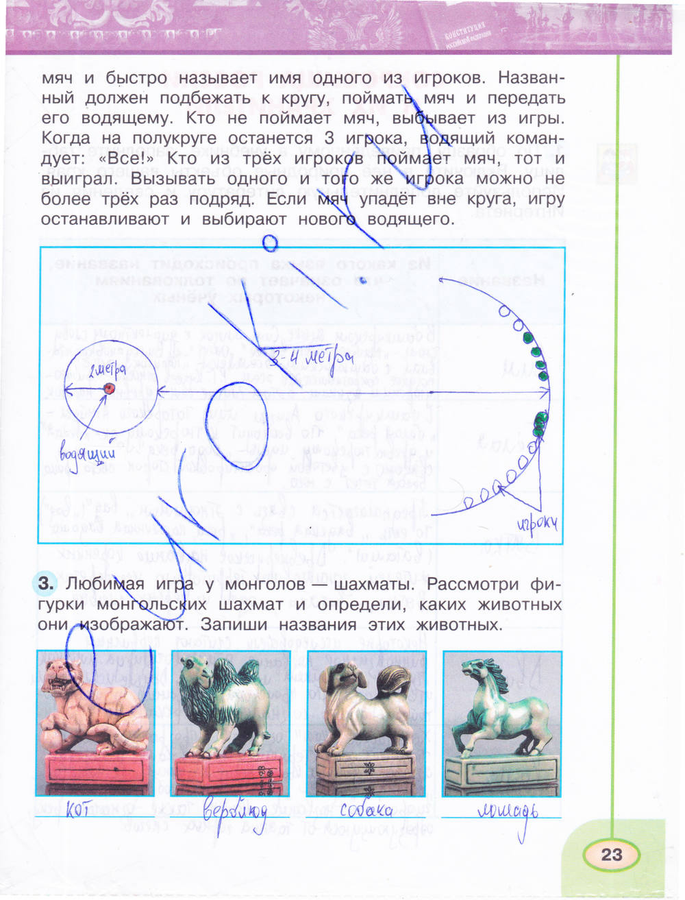 Рабочая тетрадь. Часть 1, 4 класс, Плешаков А.А., Новицкая М.Ю., 2015, задание: стр. 23