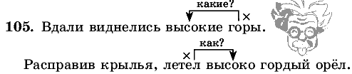 Русский язык, 5 класс, Т.А. Ладыженская, М.Т. Баранов, 2008 - 2015, задание: 105