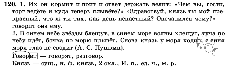 Русский язык, 5 класс, Т.А. Ладыженская, М.Т. Баранов, 2008 - 2015, задание: 120