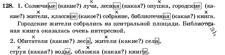 Русский язык, 5 класс, Т.А. Ладыженская, М.Т. Баранов, 2008 - 2015, задание: 128