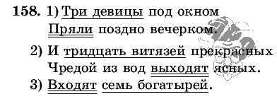Русский язык, 5 класс, Т.А. Ладыженская, М.Т. Баранов, 2008 - 2015, задание: 158