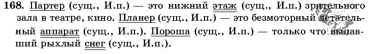 Русский язык, 5 класс, Т.А. Ладыженская, М.Т. Баранов, 2008 - 2015, задание: 168