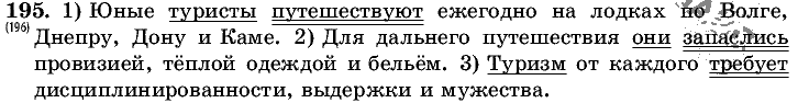 Русский язык, 5 класс, Т.А. Ладыженская, М.Т. Баранов, 2008 - 2015, задание: 195