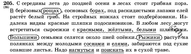 Русский язык, 5 класс, Т.А. Ладыженская, М.Т. Баранов, 2008 - 2015, задание: 205