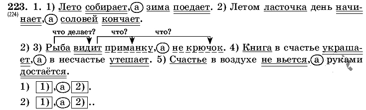 Русский язык, 5 класс, Т.А. Ладыженская, М.Т. Баранов, 2008 - 2015, задание: 223