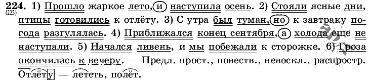 Русский язык, 5 класс, Т.А. Ладыженская, М.Т. Баранов, 2008 - 2015, задание: 224