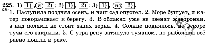 Русский язык, 5 класс, Т.А. Ладыженская, М.Т. Баранов, 2008 - 2015, задание: 225