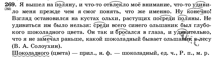 Русский язык, 5 класс, Т.А. Ладыженская, М.Т. Баранов, 2008 - 2015, задание: 269