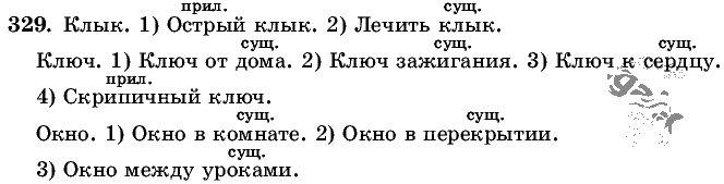 Русский язык, 5 класс, Т.А. Ладыженская, М.Т. Баранов, 2008 - 2015, задание: 329