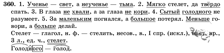 Русский язык, 5 класс, Т.А. Ладыженская, М.Т. Баранов, 2008 - 2015, задание: 360