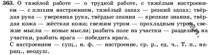 Русский язык, 5 класс, Т.А. Ладыженская, М.Т. Баранов, 2008 - 2015, задание: 363