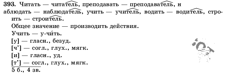Русский язык, 5 класс, Т.А. Ладыженская, М.Т. Баранов, 2008 - 2015, задание: 393
