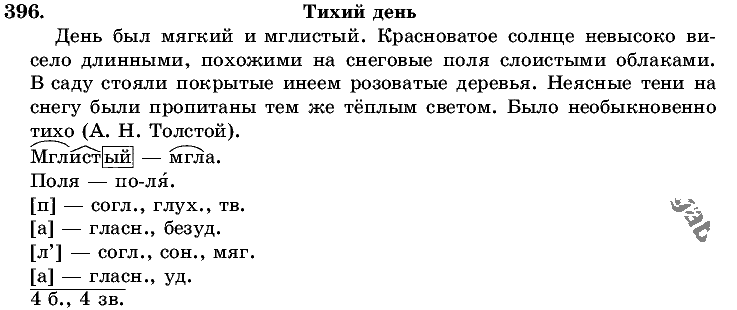 Русский язык, 5 класс, Т.А. Ладыженская, М.Т. Баранов, 2008 - 2015, задание: 396