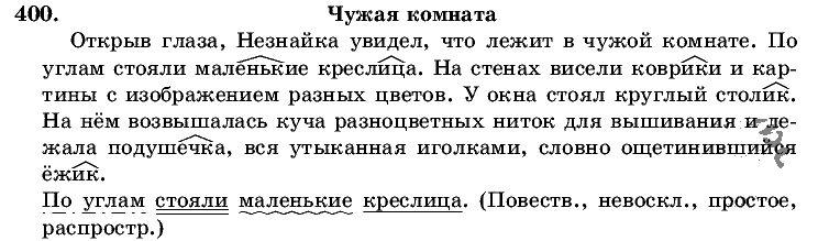 Русский язык, 5 класс, Т.А. Ладыженская, М.Т. Баранов, 2008 - 2015, задание: 400