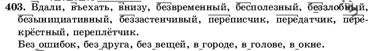 Русский язык, 5 класс, Т.А. Ладыженская, М.Т. Баранов, 2008 - 2015, задание: 403