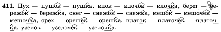 Русский язык, 5 класс, Т.А. Ладыженская, М.Т. Баранов, 2008 - 2015, задание: 411