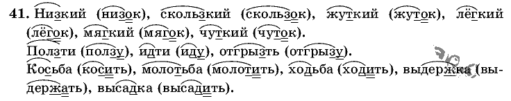 Русский язык, 5 класс, Т.А. Ладыженская, М.Т. Баранов, 2008 - 2015, задание: 41