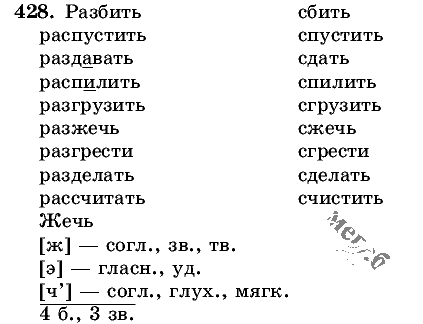 Русский язык, 5 класс, Т.А. Ладыженская, М.Т. Баранов, 2008 - 2015, задание: 428