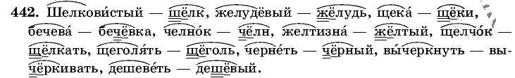 Русский язык, 5 класс, Т.А. Ладыженская, М.Т. Баранов, 2008 - 2015, задание: 442