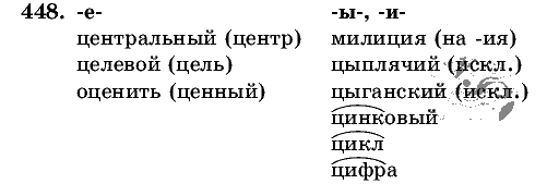 Русский язык, 5 класс, Т.А. Ладыженская, М.Т. Баранов, 2008 - 2015, задание: 448