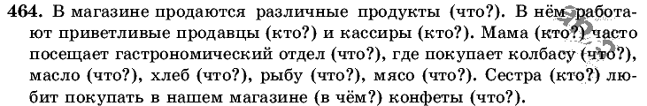 Русский язык, 5 класс, Т.А. Ладыженская, М.Т. Баранов, 2008 - 2015, задание: 464