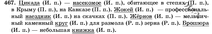 Русский язык, 5 класс, Т.А. Ладыженская, М.Т. Баранов, 2008 - 2015, задание: 467