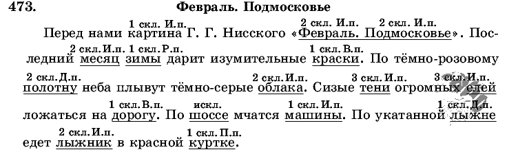 Русский язык, 5 класс, Т.А. Ладыженская, М.Т. Баранов, 2008 - 2015, задание: 473